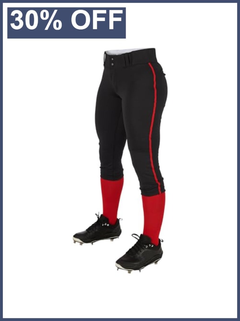 Champro Women's Softball Pants Low-Rise Knicker 100% Polyester
